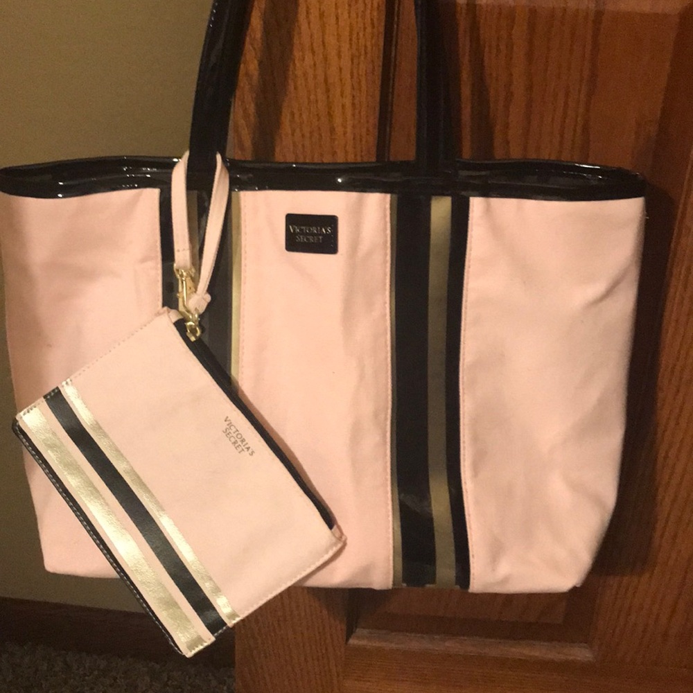 Victoria Secret Tote with small bag